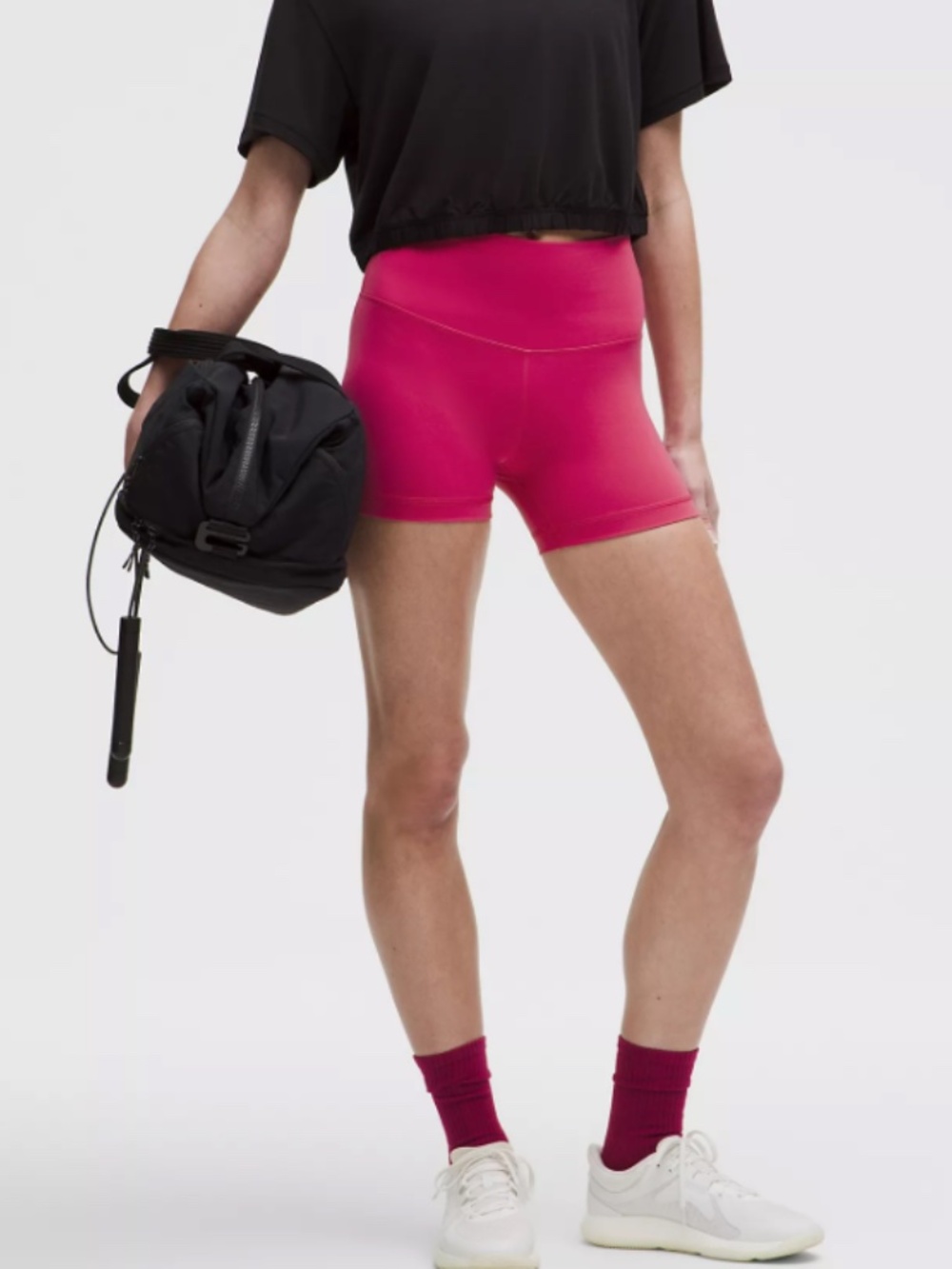 🍋 Lululemon Wunder Train High Rise Short 4" Raspberry Coulis size 10